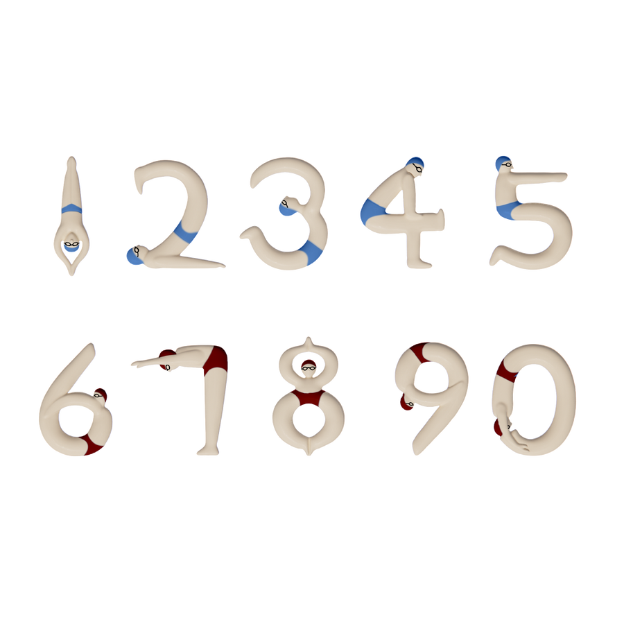 Numbers Swimmers